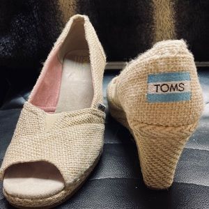 TOMS Tweed Wedges